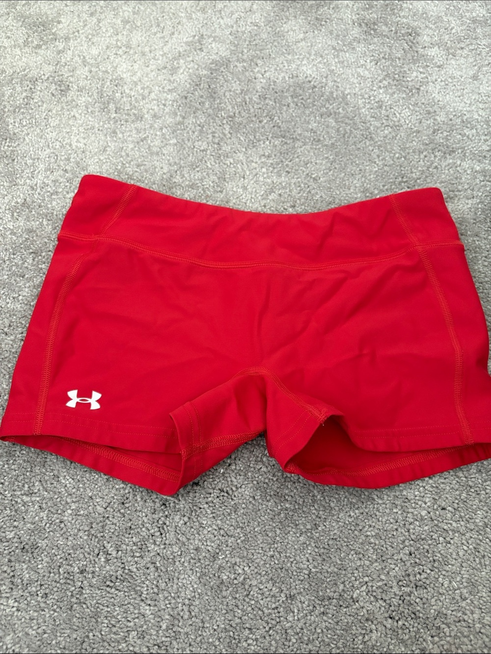 Under Armour Red Women's Compression Athletic Shorts